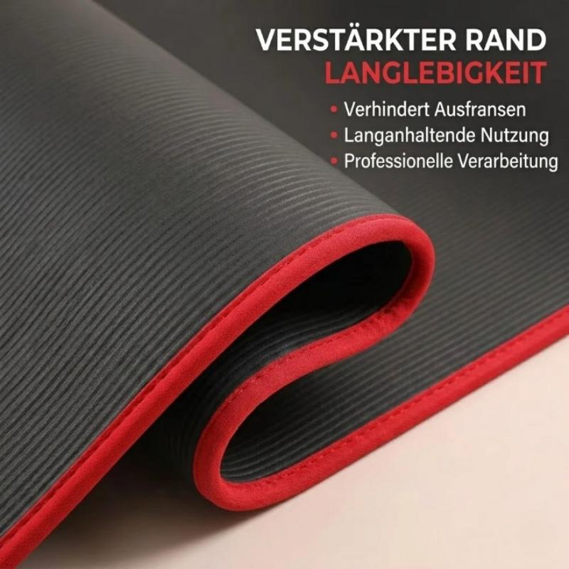 Extra Thick Yoga Mat 1cm – Non-Slip, 183×61cm & 4 Colors with Carry Bag