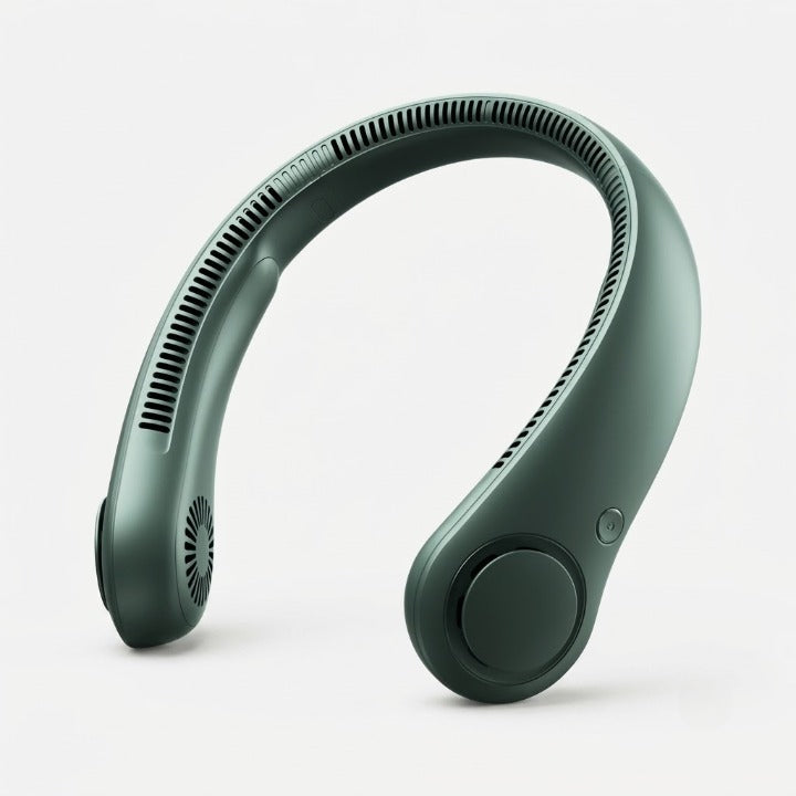 Portable Bladeless Neck Fan – Hands-Free, USB Rechargeable & Under 36dB Quiet