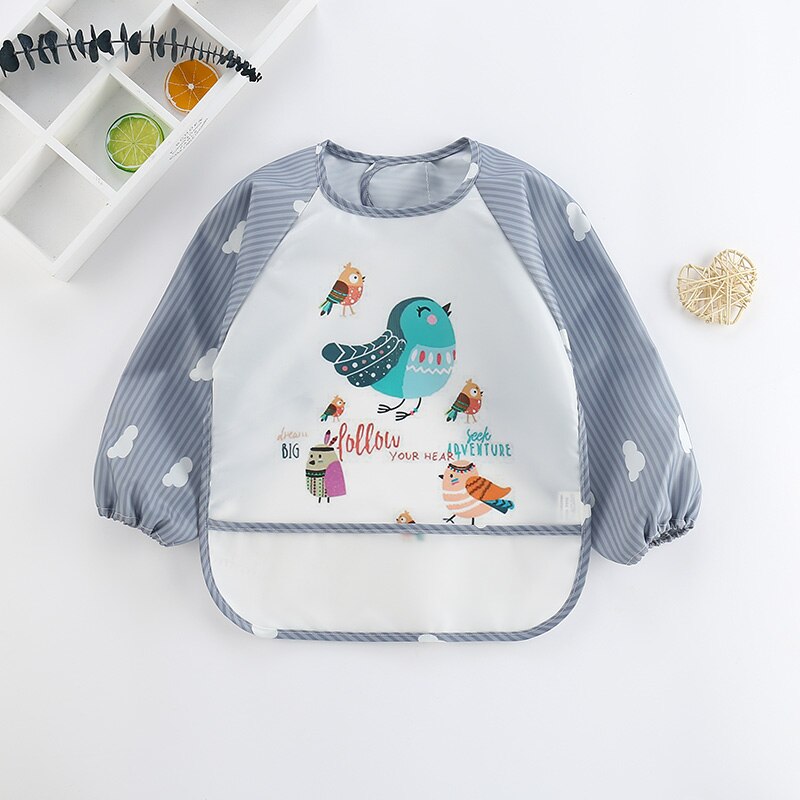 Waterproof Long Sleeve Baby Bib Overall - Mess-Free Feeding & Playtime Protection