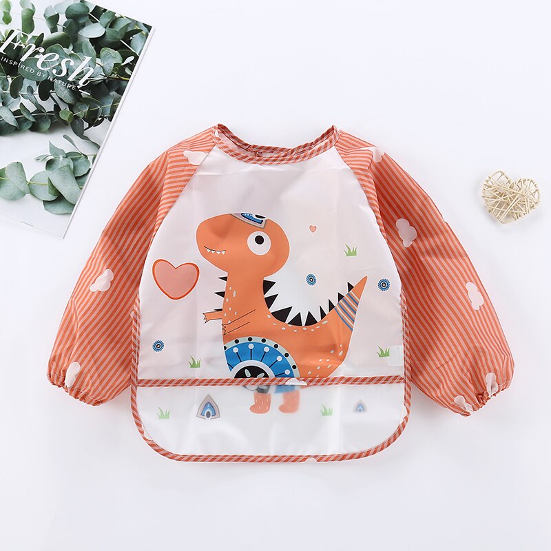 Waterproof Long Sleeve Baby Bib Overall - Mess-Free Feeding & Playtime Protection
