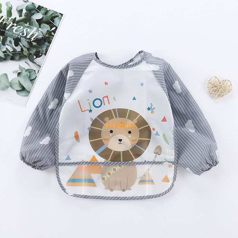Waterproof Long Sleeve Baby Bib Overall - Mess-Free Feeding & Playtime Protection
