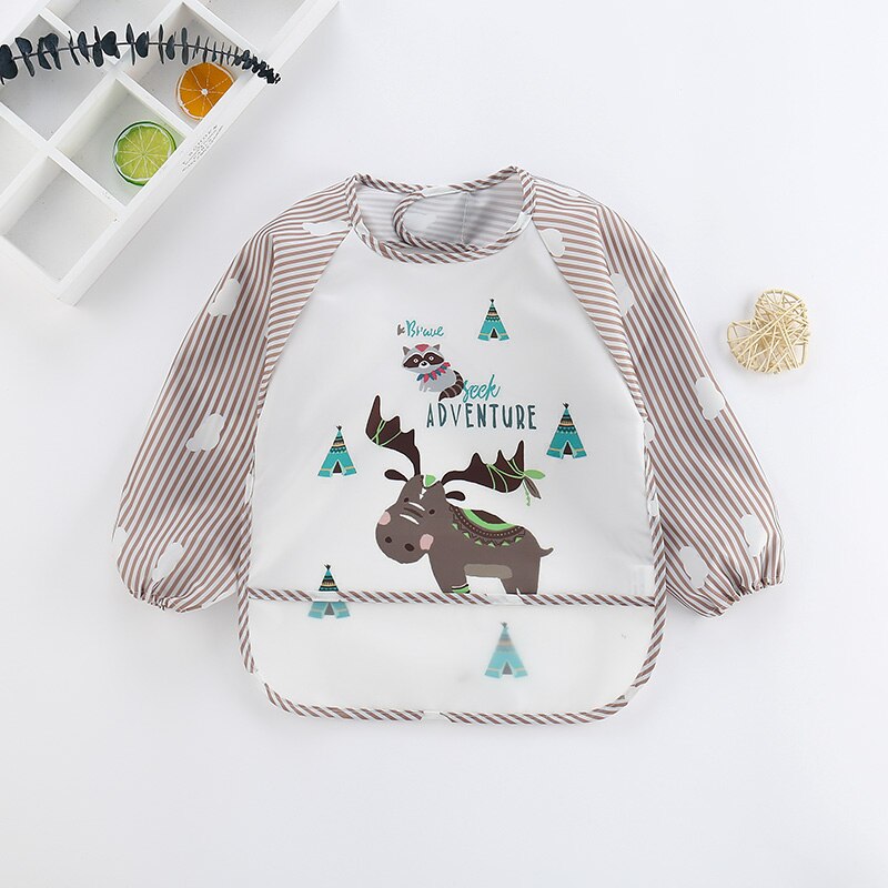 Waterproof Long Sleeve Baby Bib Overall - Mess-Free Feeding & Playtime Protection