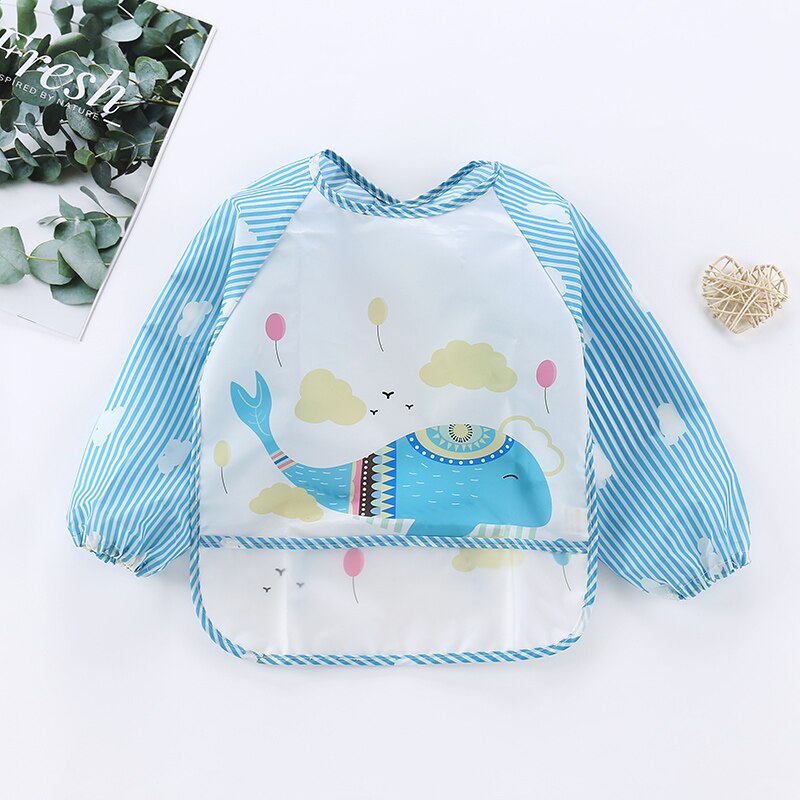 Waterproof Long Sleeve Baby Bib Overall - Mess-Free Feeding & Playtime Protection