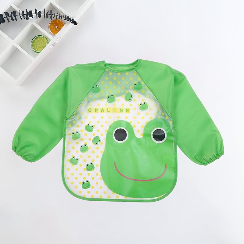 Waterproof Baby Bib with Sleeves - Adjustable, Easy-Clean, and Mess-Free Feeding Solution for Infants and Toddlers