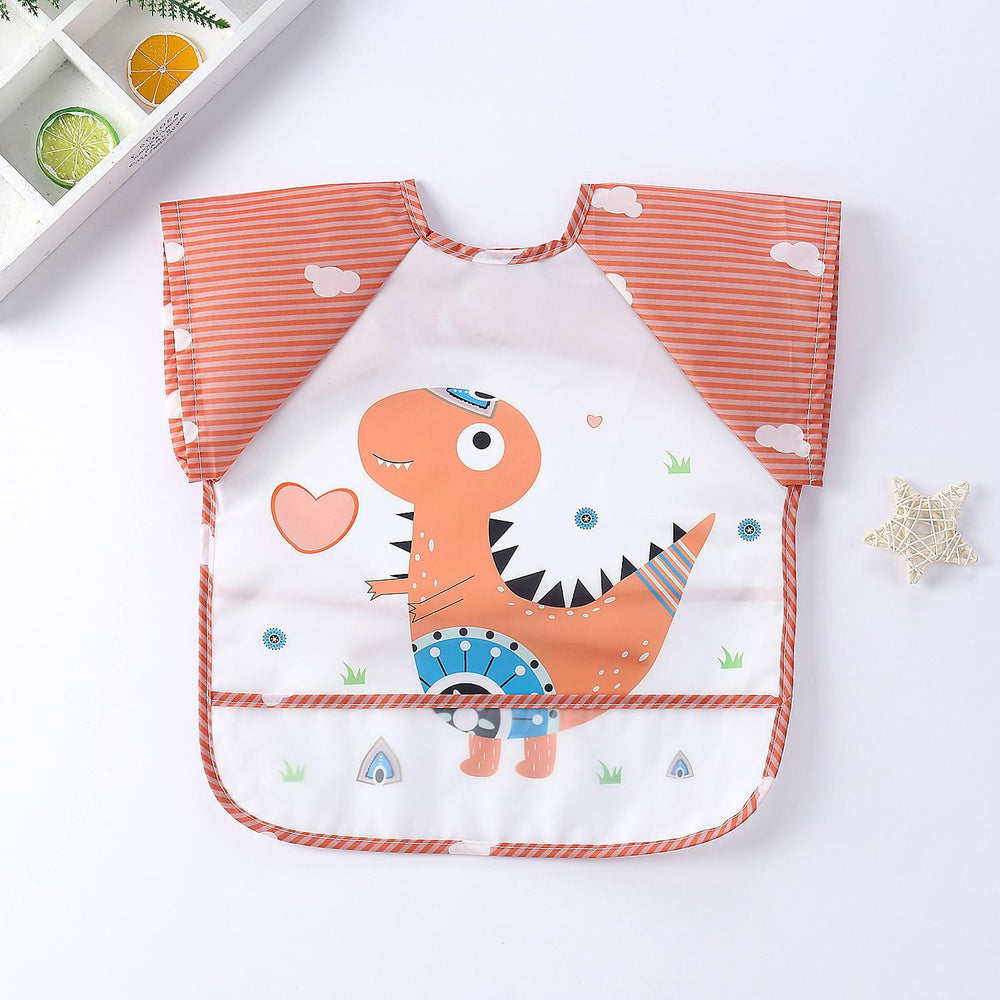 Waterproof Baby Bib with Sleeves - Adjustable, Easy-Clean, and Mess-Free Feeding Solution for Infants and Toddlers