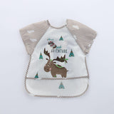 Waterproof Baby Bib with Sleeves - Adjustable, Easy-Clean, and Mess-Free Feeding Solution for Infants and Toddlers