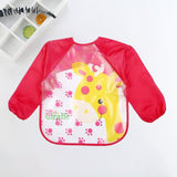 Waterproof Baby Bib with Sleeves - Adjustable, Easy-Clean, and Mess-Free Feeding Solution for Infants and Toddlers
