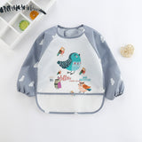 Waterproof Baby Bib with Sleeves - Adjustable, Easy-Clean, and Mess-Free Feeding Solution for Infants and Toddlers