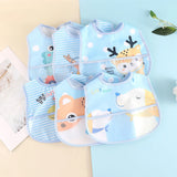 Adjustable Waterproof Baby Bibs - Set of 5 | Easy Clean & Durable for Mess-Free Mealtime