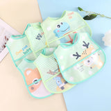 Adjustable Waterproof Baby Bibs - Set of 5 | Easy Clean & Durable for Mess-Free Mealtime