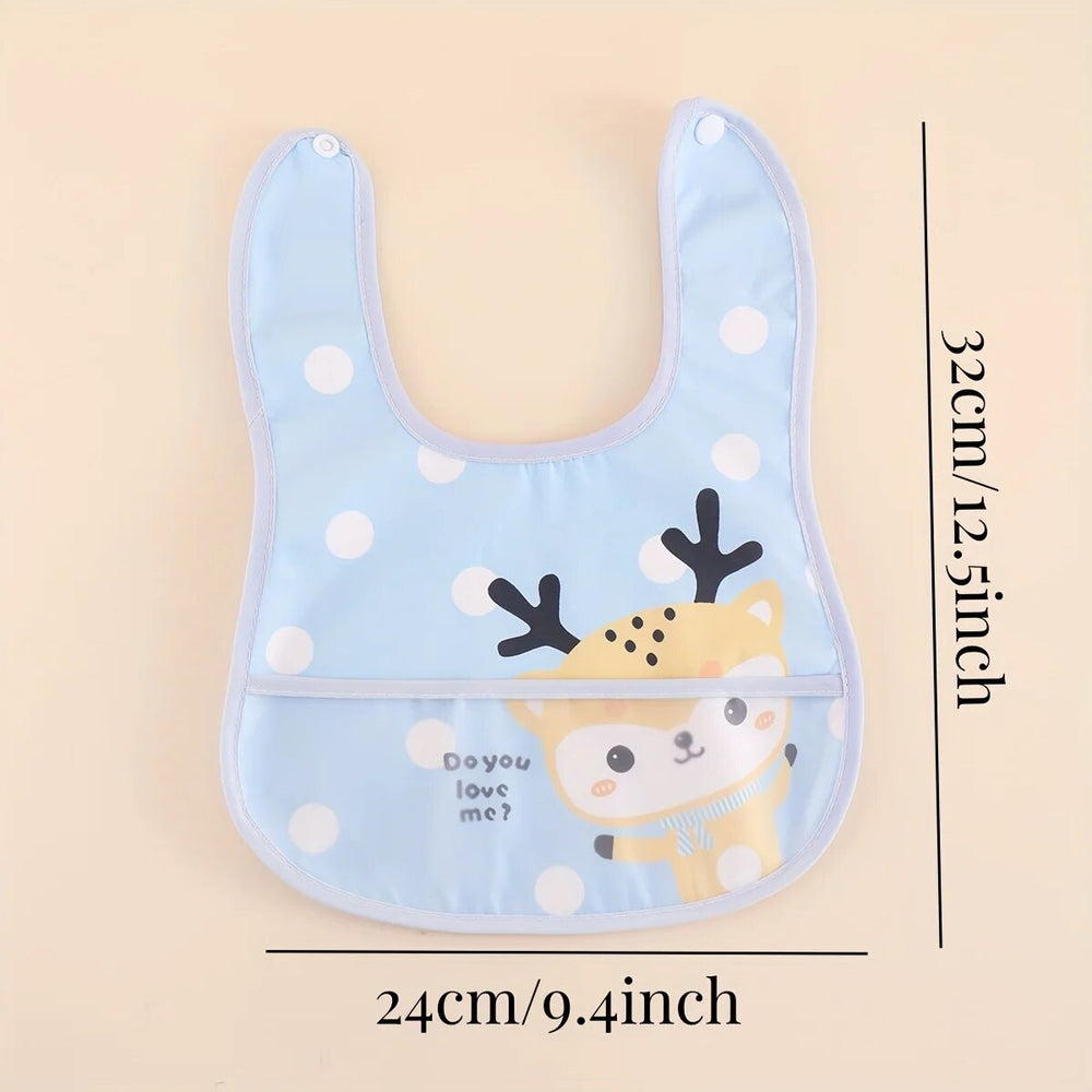 Adjustable Waterproof Baby Bibs - Set of 5 | Easy Clean & Durable for Mess-Free Mealtime