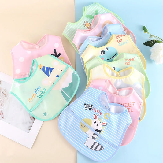 Adjustable Waterproof Baby Bibs - Set of 5