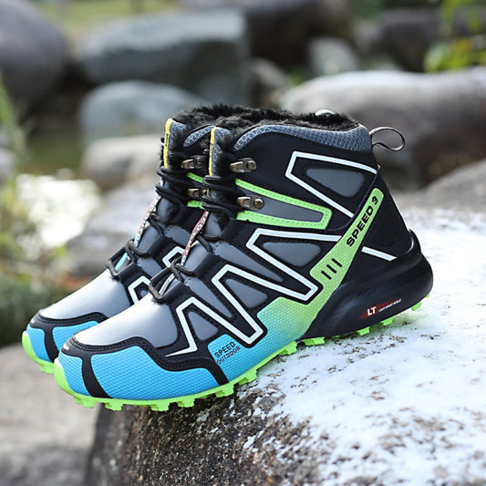 Waterproof Hiking Boots – Insulated, Non-Slip & Lace-Up Ankle Design