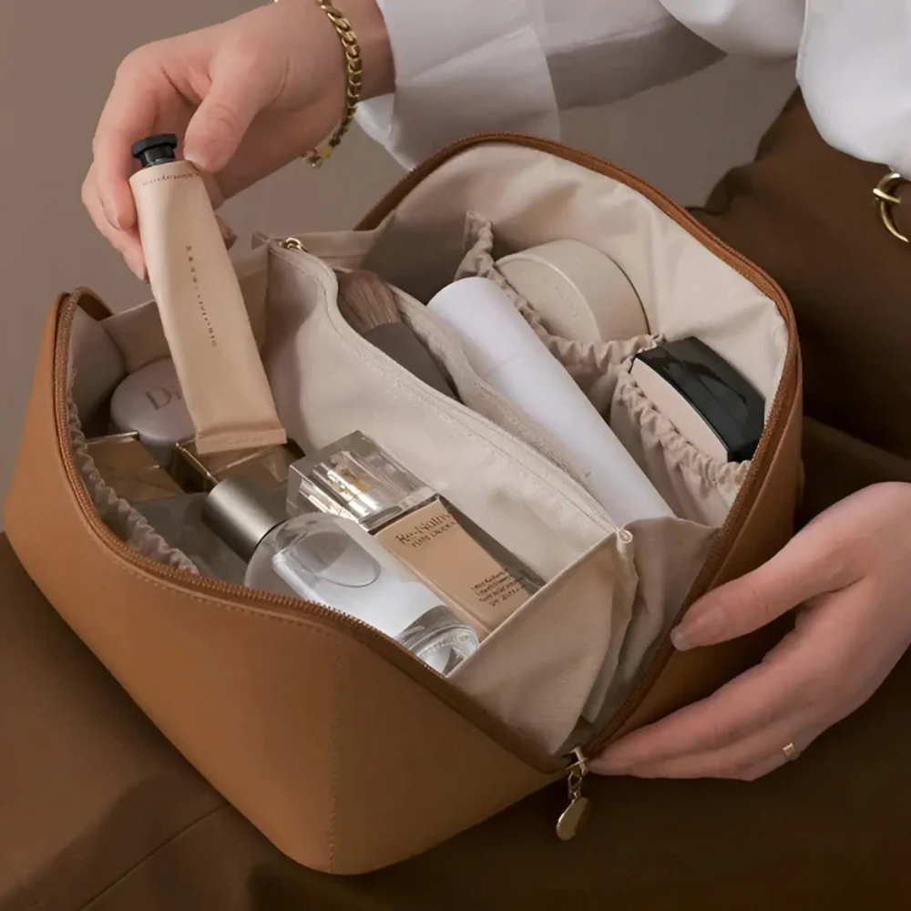 BeautyGuard Waterproof Cosmetic Bag - Stylish & Durable Makeup Organizer for Travel & Daily Use