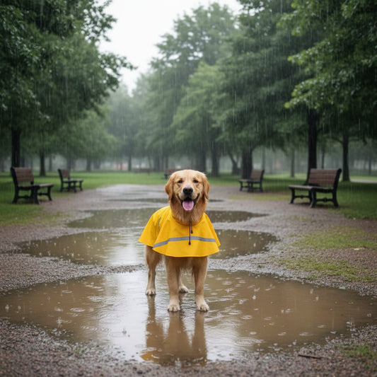 Dog Raincoat – Waterproof, Adjustable & Hooded Design