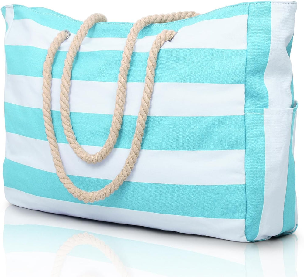 Waterproof Large Tote Bag with Zippered Storage – Perfect for Work, Play, and Travel