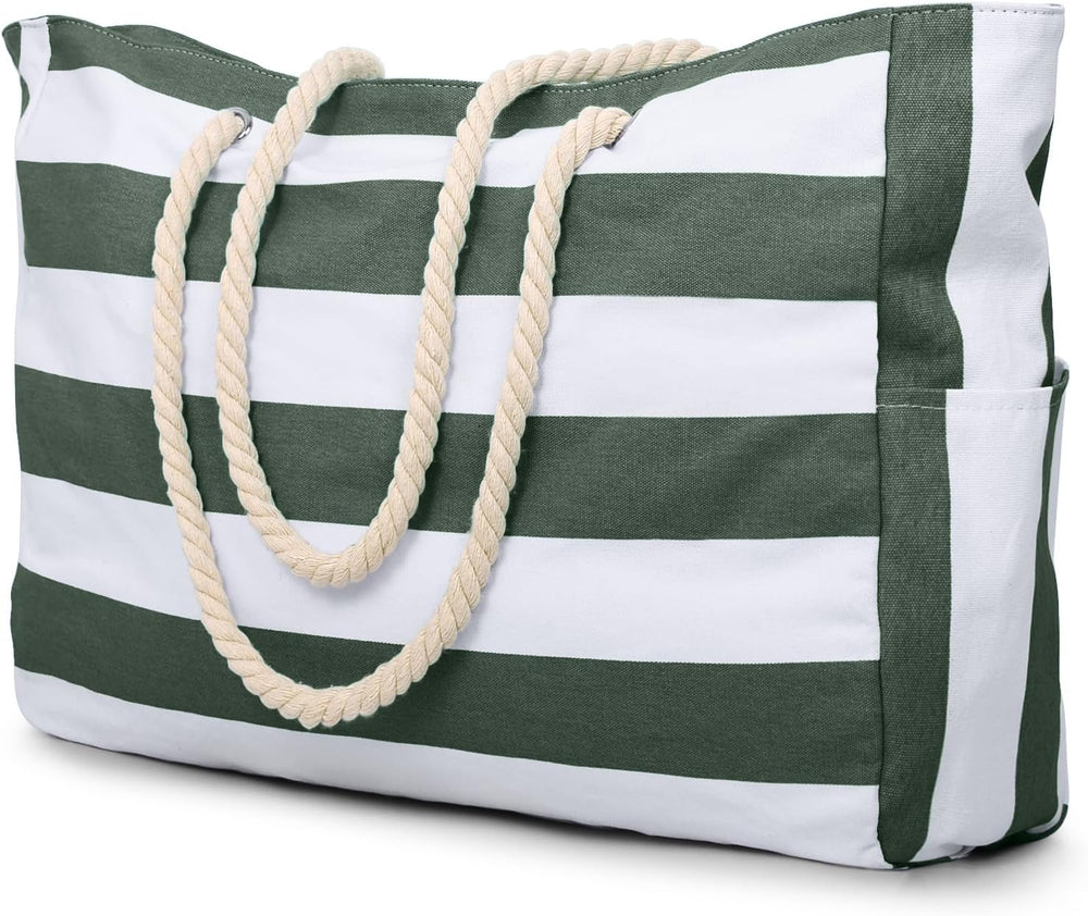 Waterproof Large Tote Bag with Zippered Storage – Perfect for Work, Play, and Travel