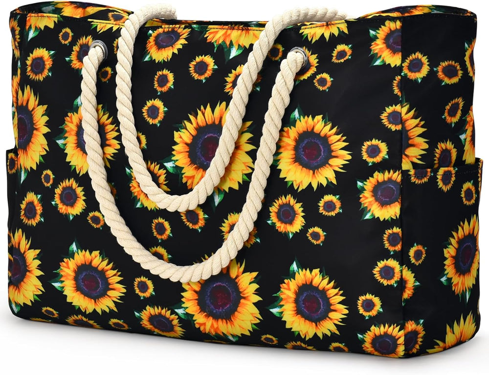 Waterproof Large Tote Bag with Zippered Storage – Perfect for Work, Play, and Travel