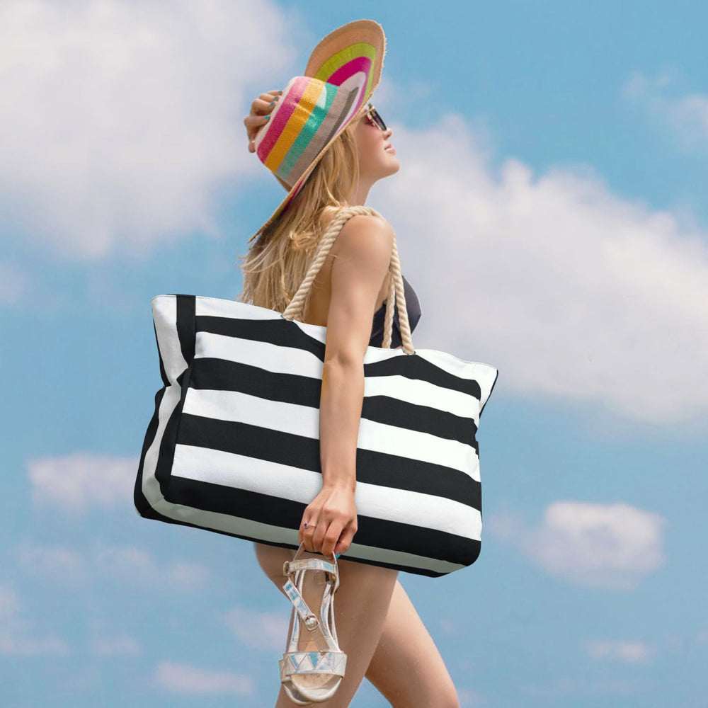 Waterproof Large Tote Bag with Zippered Storage – Perfect for Work, Play, and Travel