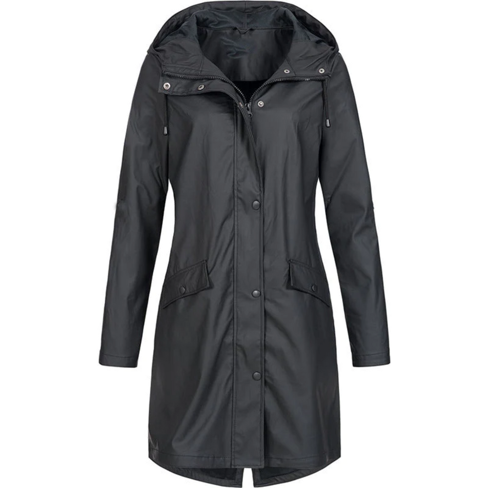 Waterproof Long Ladies' Raincoat - Luna