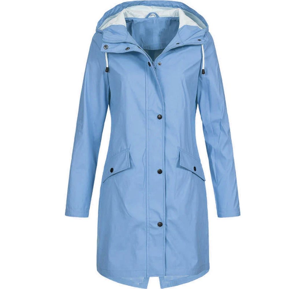 Waterproof Long Ladies' Raincoat - Luna