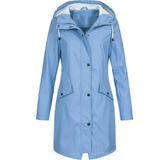 Waterproof Long Ladies' Raincoat - Luna