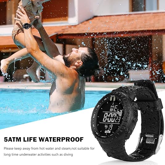 Henry Waterproof Men's Digital Sports Watch - Durable, Stylish & Multi-Function for Active Lifestyles