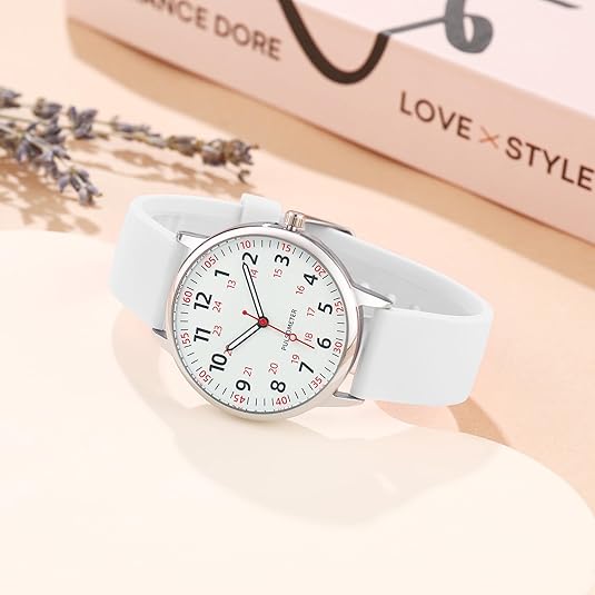Femke Waterproof Nurses Watch - Durable, Stylish & Easy-to-Read Medical Timepiece