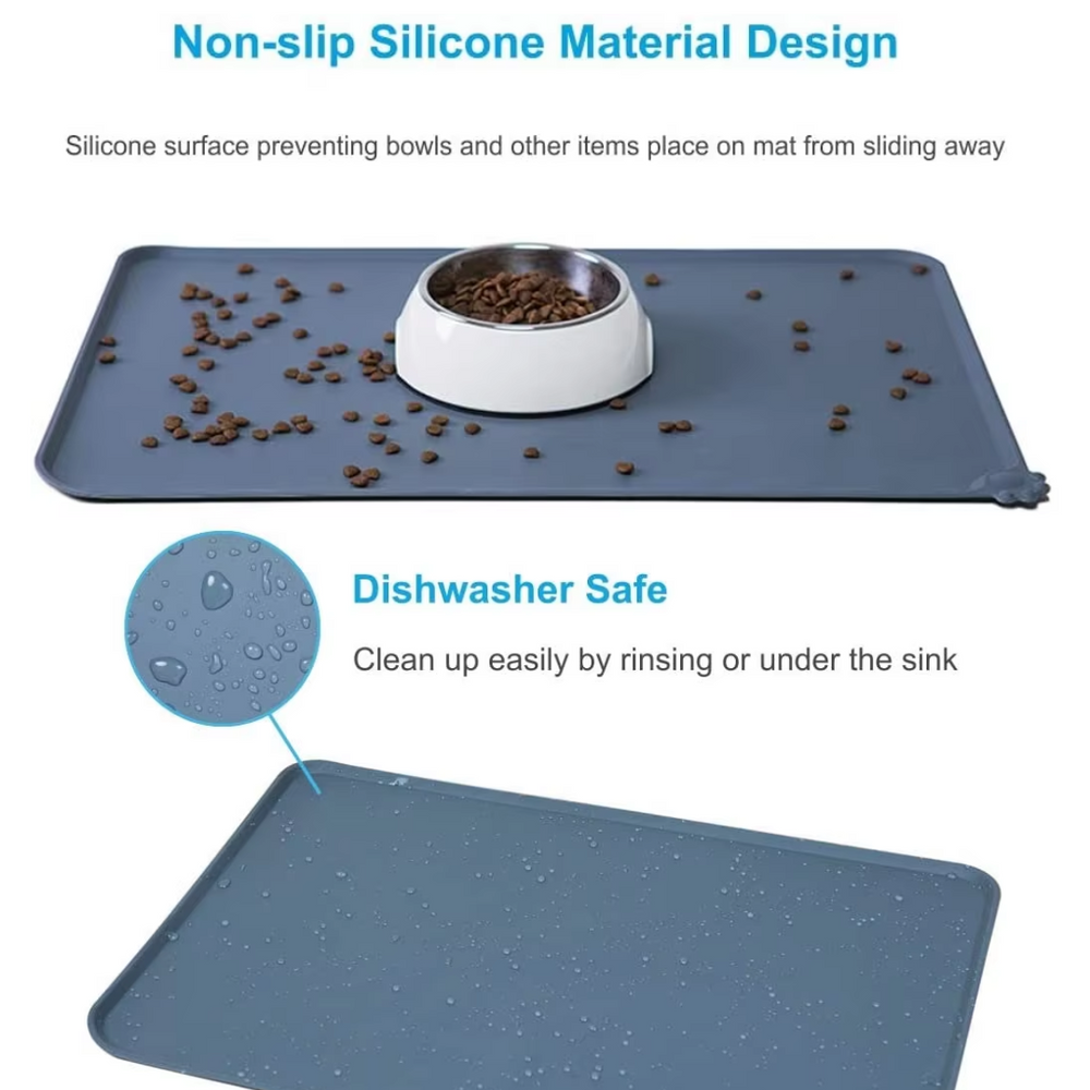 Waterproof Pet Feeding Mat - Floor Protection for Mess-Free Mealtime