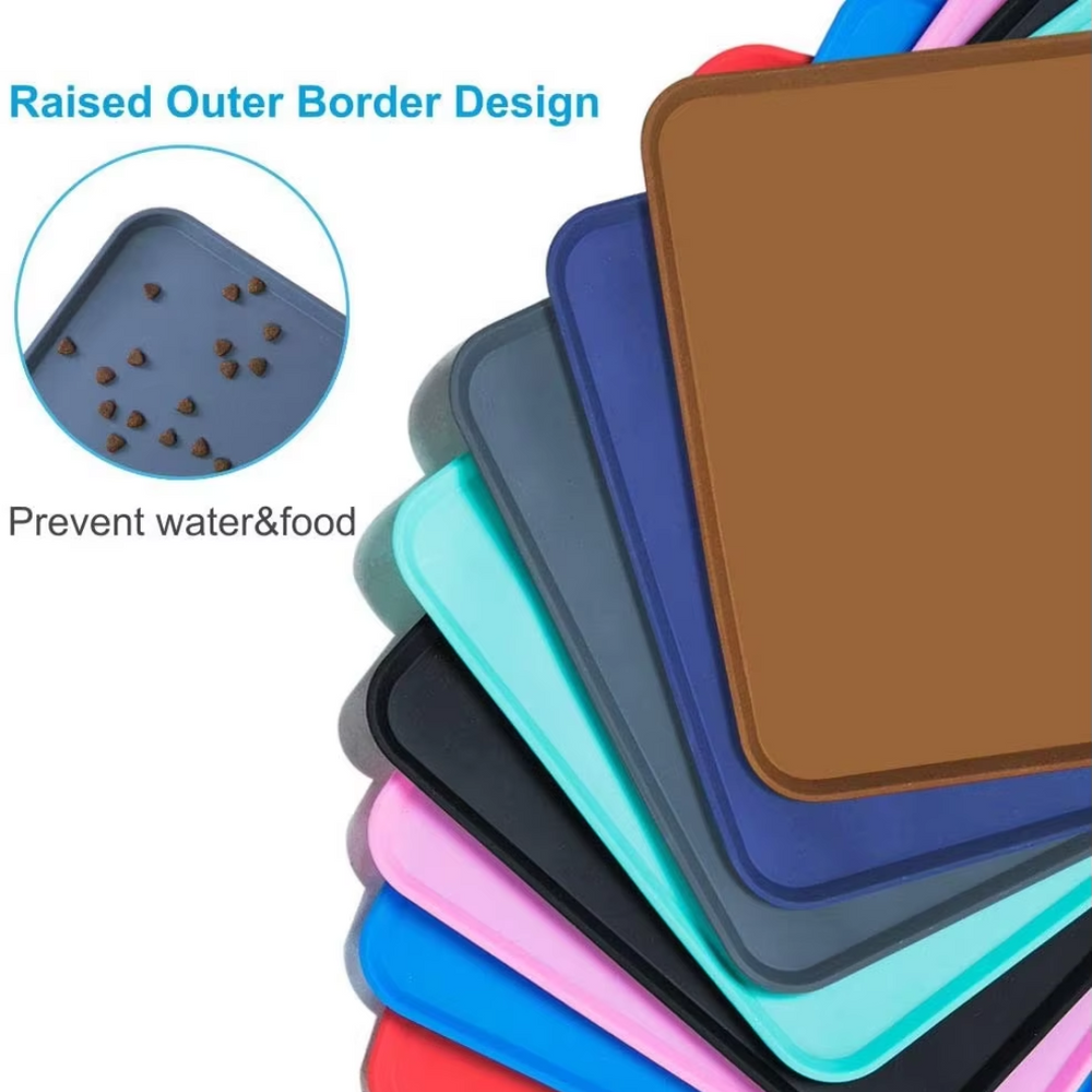 Waterproof Pet Feeding Mat - Floor Protection for Mess-Free Mealtime