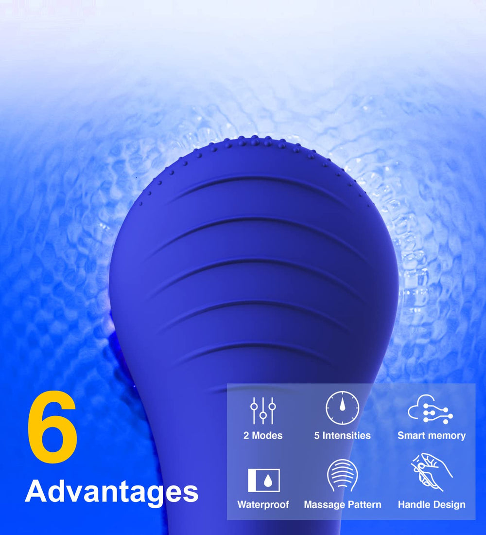 Waterproof Rechargeable Facial Cleansing Brush - Deep Clean, Gentle Exfoliation, and Skin Care Tool