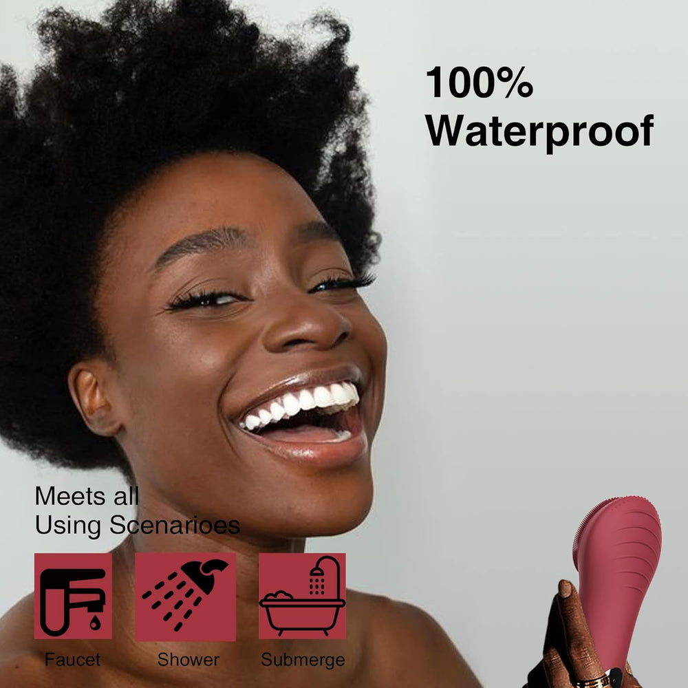 Waterproof Rechargeable Facial Cleansing Brush - Deep Clean, Gentle Exfoliation, and Skin Care Tool