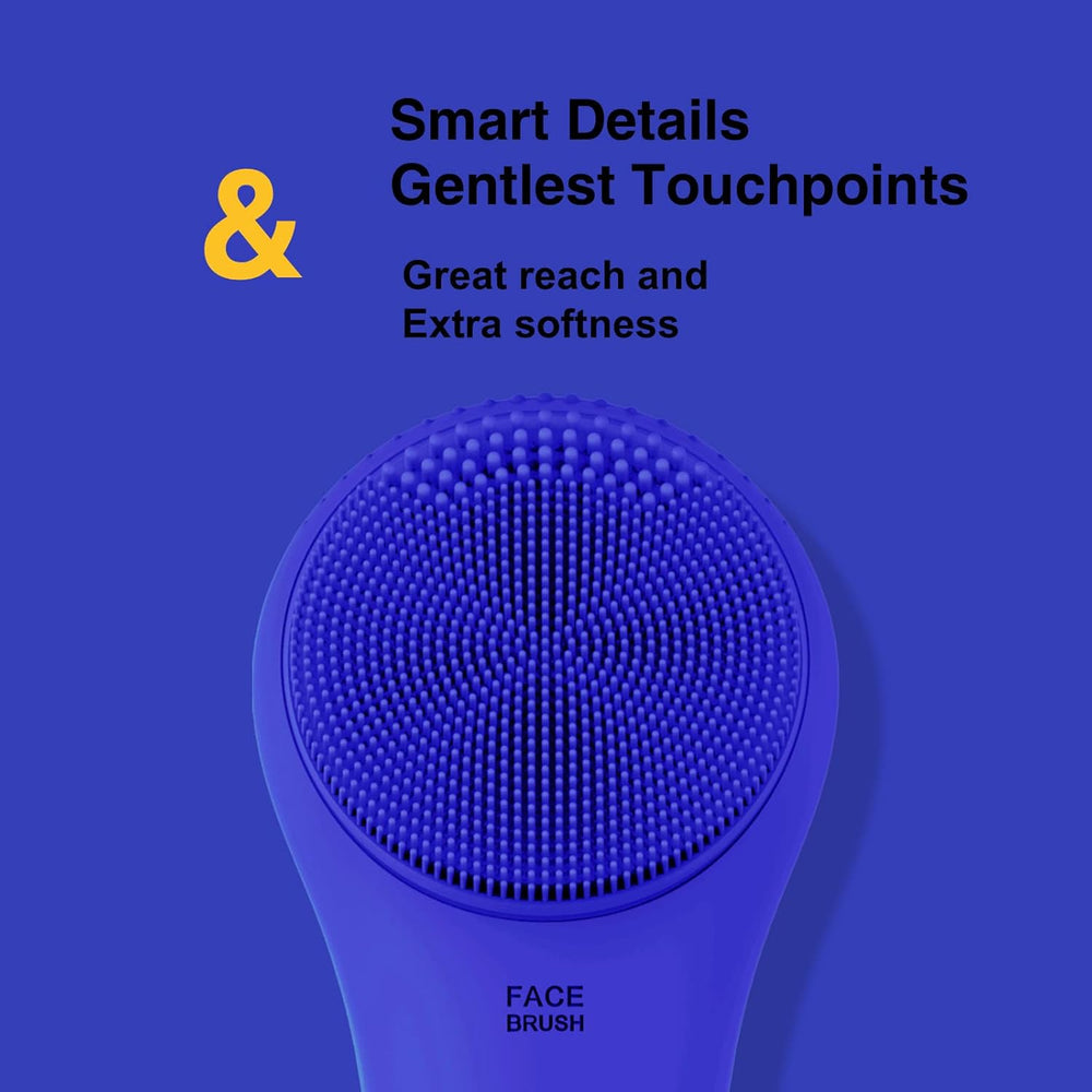 Waterproof Rechargeable Facial Cleansing Brush - Deep Clean, Gentle Exfoliation, and Skin Care Tool