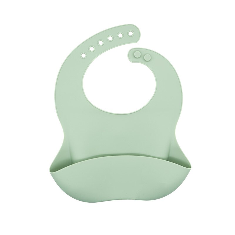 Waterproof Soft Silicone Baby Bibs - Cute Animal Print Design for Easy Clean-Up