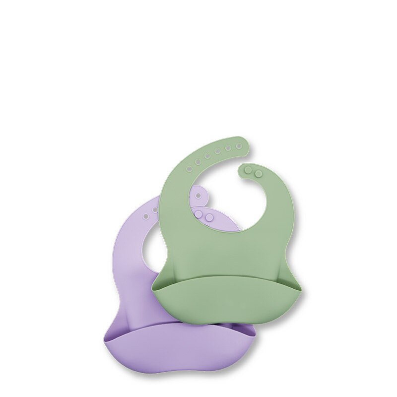 Waterproof Soft Silicone Baby Bibs - Cute Animal Print Design for Easy Clean-Up