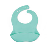 Waterproof Soft Silicone Baby Bibs - Cute Animal Print Design for Easy Clean-Up