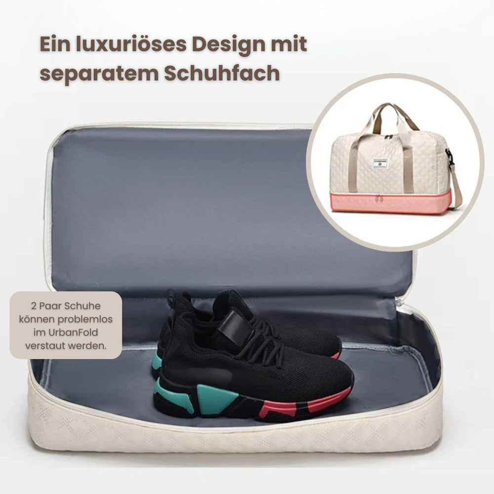Optimized Product Title: "Gesteppte Reisetasche mit Schuhfach – Stylische und Praktische Reisetasche für Reisen und Sport" 

This title includes relevant keywords while highlighting the product's features and benefits, making it more appealing for Google