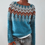 Silvia™ Retro Pullover Sweater - Vintage Style Knitwear for Women