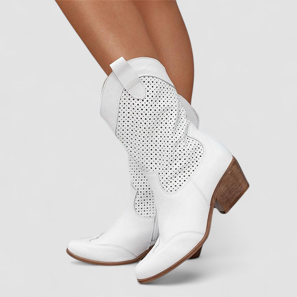 Women's relaxed western boots, view 1