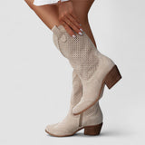 Women's relaxed western boots, view 2