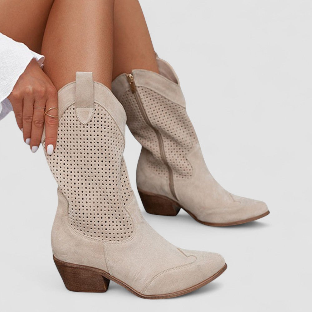 Women's relaxed western boots, view 3