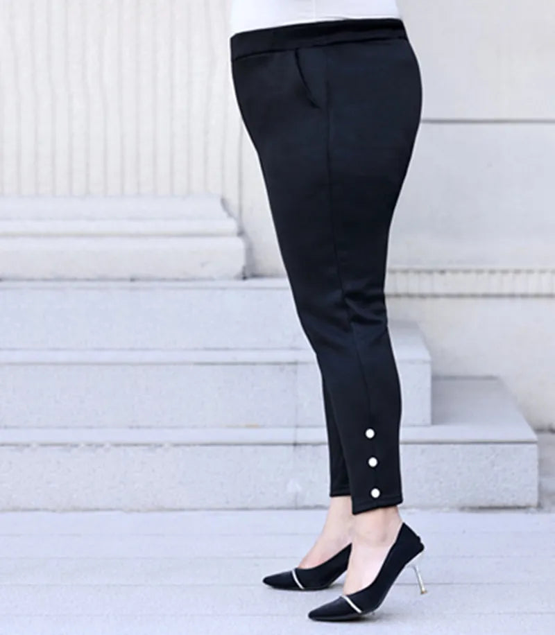 Plus Size Winter Formal Office Pants for Women - Stylish & Comfortable Workwear
