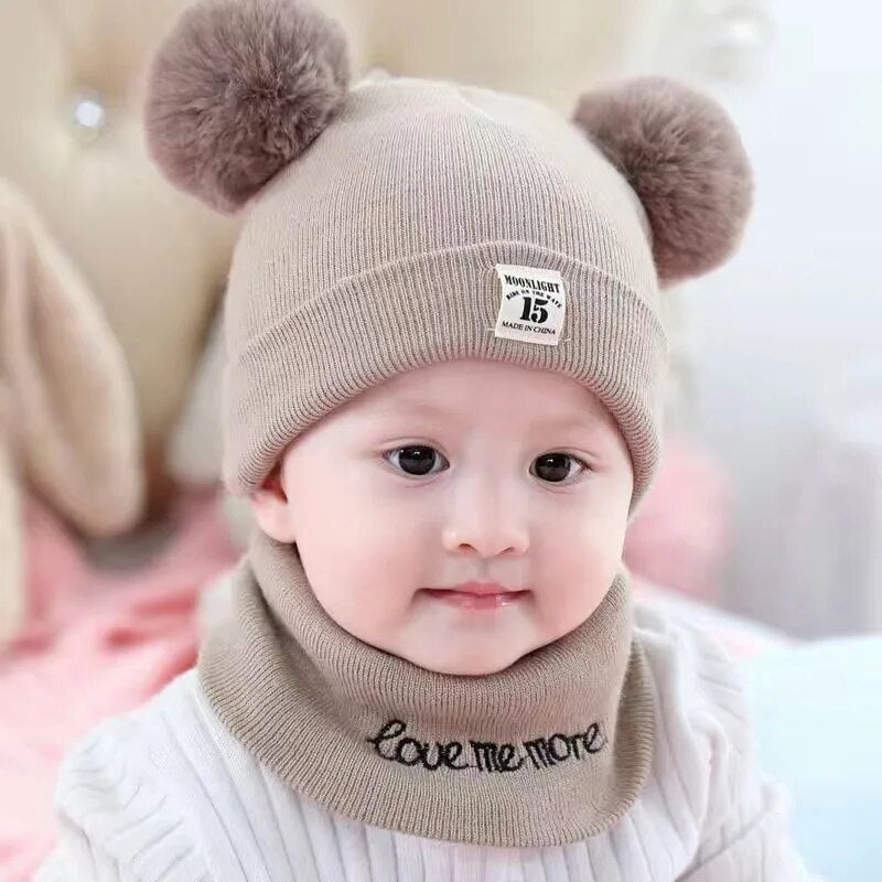 Cozy Winter Children's Pom-Pom Hat - Warm Knit Beanie for Kids