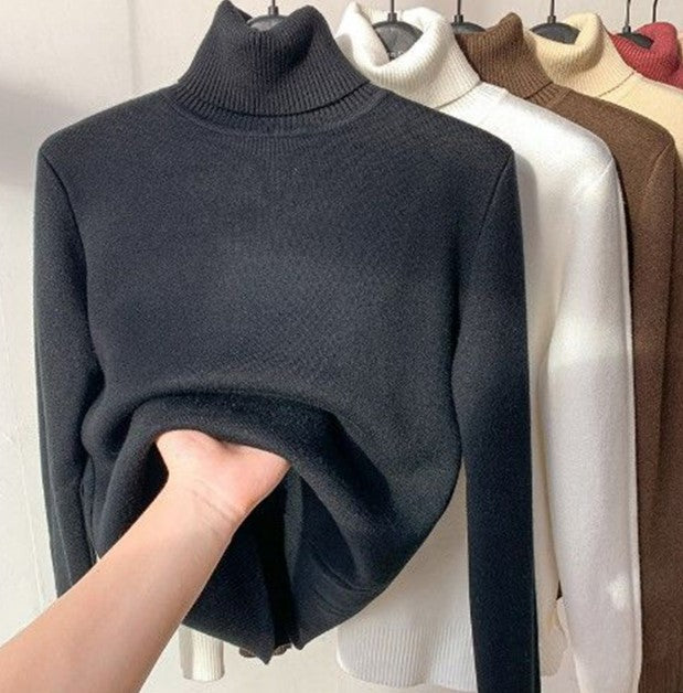 Winter Fleece Knitted Turtleneck – Evelyne