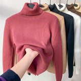 Winter Fleece Knitted Turtleneck – Evelyne