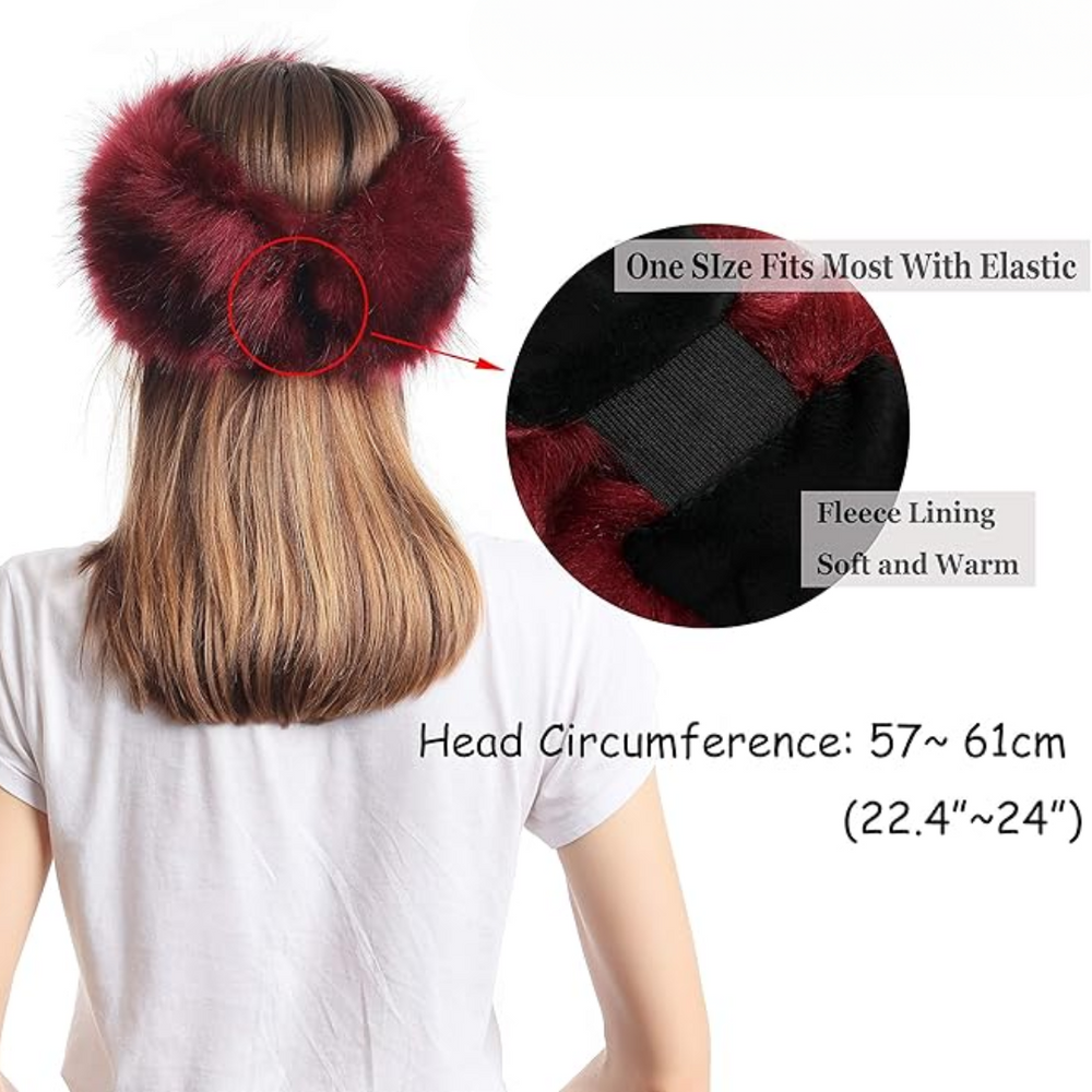 Olga Winter Headband - Luxurious Imitation Fur for Ultimate Warmth and Style