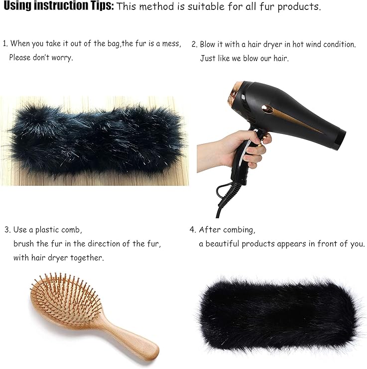 Olga Winter Headband - Luxurious Imitation Fur for Ultimate Warmth and Style