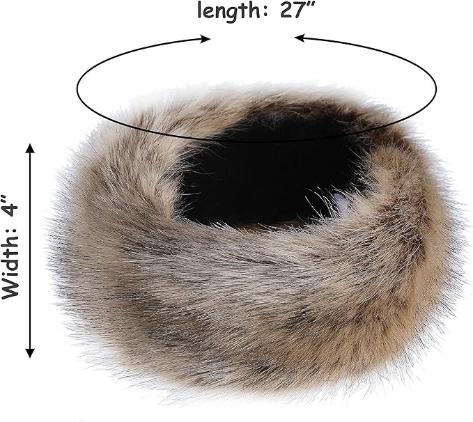 Olga Winter Headband - Luxurious Imitation Fur for Ultimate Warmth and Style