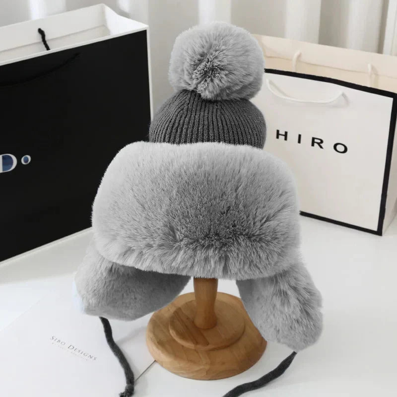 Women's Tressa Winter Shield Earflap Ski Hat - Warm, Stylish, and Protective for Cold Weather