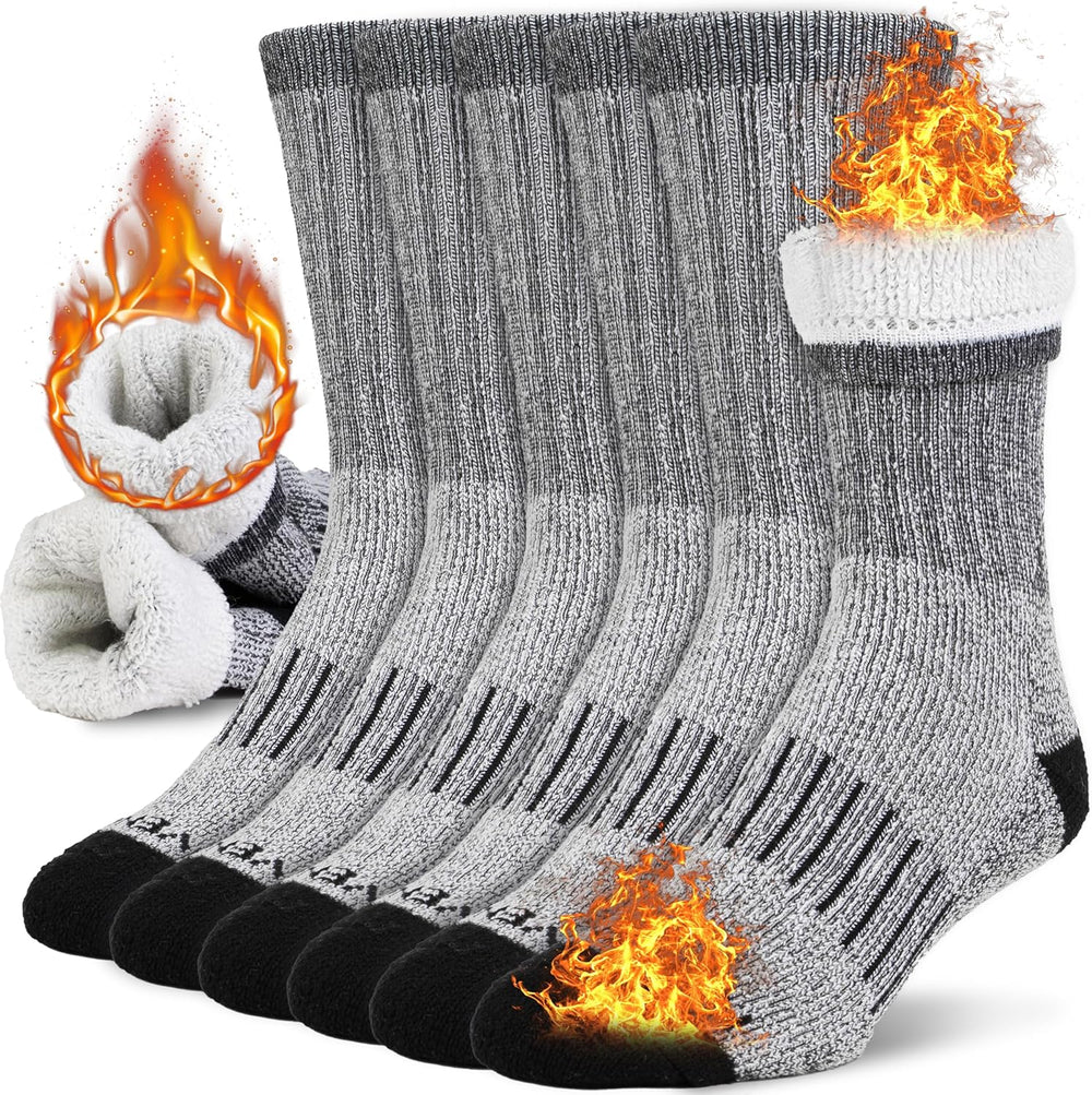 HeatGrip Winter Thermal Boot Socks - Ultra-Warm, Moisture-Wicking, Perfect for Cold Weather Adventures